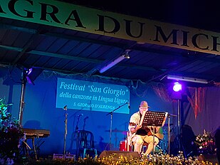 Franco Bessone, ezibisiùn au Festival de San Zorzu 2023, seâ finâle, categurìa sulisti