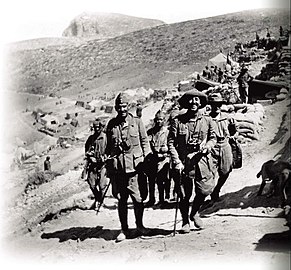 Millán-Astray et Franco durant la campagne rifaine, 1925.