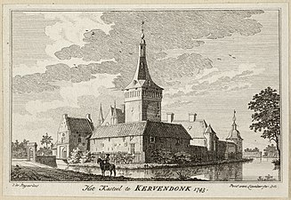 Kasteel Kervendonk in 1743