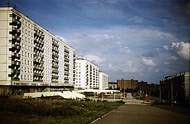 Улица Рокоссовского в микрорайоне Кузнечиха. Фото конца 1980-х