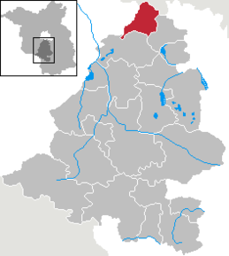 Poziția Großbeeren pe harta districtului Teltow-Fläming