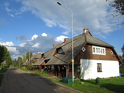 Gulbene railway officials colony dwelling houses by ScAvenger