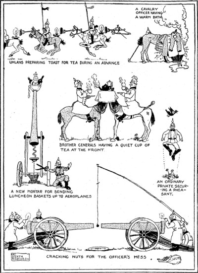 A World War I cartoon by W. Heath Robinson