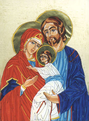 holy family icon by V.Lukan