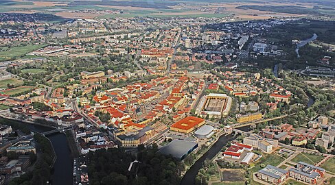 Vieille ville : vue aérienne.