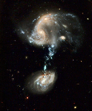 Arp 194. The third galaxy at the bottom of the...