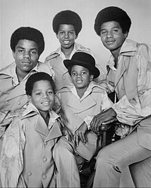 Jackson (right) with The Jackson 5 in 1969