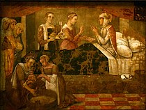 Якопо Белини „Рождение Богородично“, 15 век