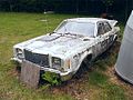 The remains of a car, a Mercury Monarch, once owned by KOMO TV that was involved in the May 18, 1980 eruption of Mt. St. Helens. Photo was taken at the 19-Mile House Restaurant and Gift Shop, which was also a former museum, on May 18, 2007 - the 27th anniversary of the famous eruption.