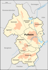 Ortsteile van Pulheim