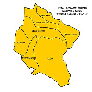 Peta Kecamatan Cenrana