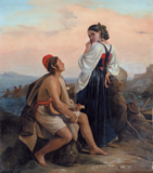 Léopold Robert, Marinier napolitain avec une jeune fille à l'île d'Ischia, 1825, Musée des beaux-arts de La Chaux-de-Fonds