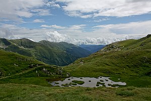 English: Făgăraş Mountains, Romania - Lake Capra