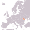 Location map for Malta and Moldova.