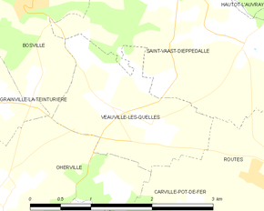 Poziția localității Veauville-lès-Quelles