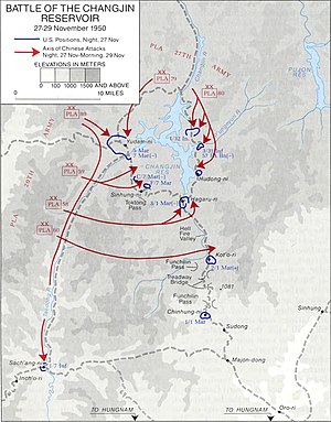 长津湖战役地图