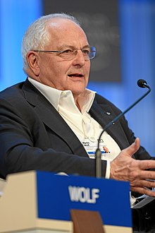 Wolf at the World Economic Forum in 2013. Martin Wolf World Economic Forum 2013.jpg