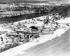 Miami Beach nach dem Hurrikan von 1926