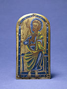 San Pedro sosteniendo las llaves de los reinos del Cielo y de la Tierra (1160-1180), Walters Art Museum