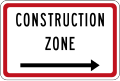 (A41-3) Construction Zone (to the right)