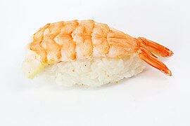 Ebi nigiri sushi (海老握り)