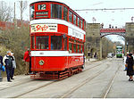 A 1931 Leeds tram at the National Tramway Museum in 2004