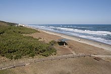 展望デッキから見た大竹海岸