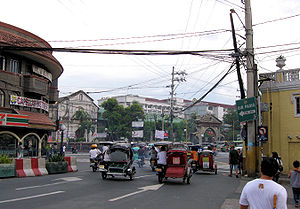 Old city center of Pasig City, the Philippines