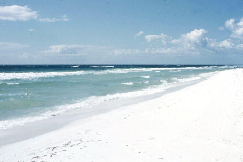 File:Pensacola Beach 1957 White Sand.jpg