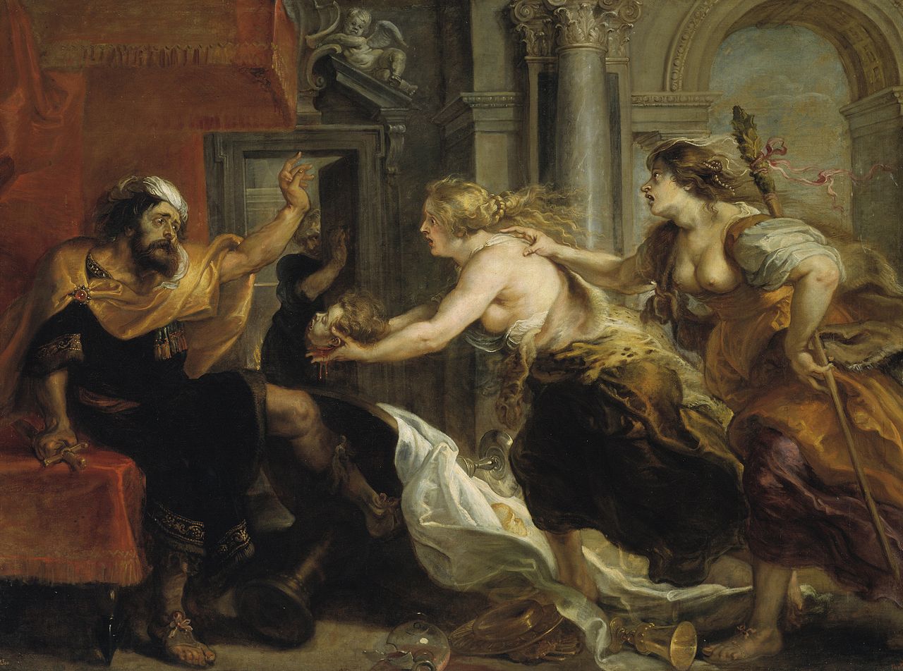Картина Рубенса, иллюстрирующая легенду о Терее, Прокне и Филомеле