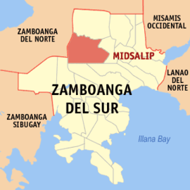 Midsalip na Zamboanga do Sul Coordenadas : 8°1'58"N, 123°18'53"E