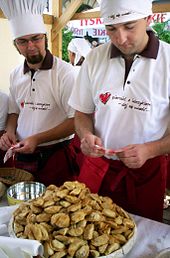 Pierogi festival in Krakow, Poland, that occurs on the Day of St. Hyacinth Pierogi 6.jpg