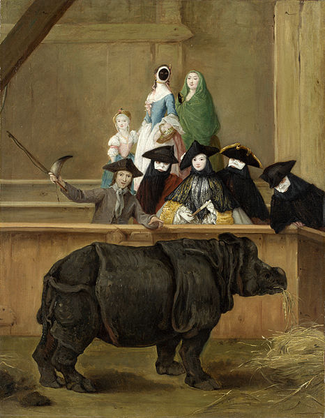 Pietro Longhi: Clara il rinoceronte a Venezia, 1751 (National Gallery)