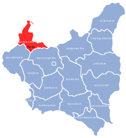 Location of Pomeranian Voivodeship