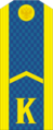 Нашивной погон к повседневной форме одежды курсанта-ефрейтора в ВВС, воздушно-десантных войсках ВС России (1994—2010)