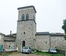 Saint-Clair (Ardèche) église, façade nord.