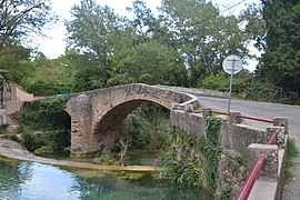 Gourgaret bridge, over the Bresque river in Salernes.