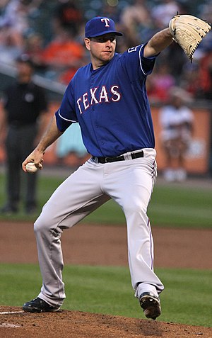 Texas Rangers starting pitcher Scott Feldman t...