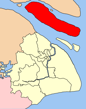 Shanghai location Chongmingdao island.svg