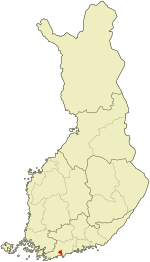 Location of Siuntio in Finland