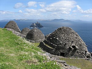 Hytter i bikubestil på Skellig Michael