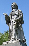 Statue of Isaac Watts in the West (Watts) Park in Southampton