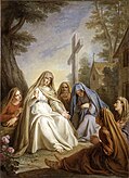Saint Landrada Teaching the Widows and the Young (Charles-Antoine Coypel, 1747)