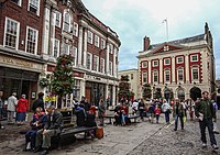 The Mansion House is home to the Lord Mayor of York. St Helen's Square, York.jpg