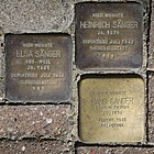 Stolpersteine für Elsa, Hans und Heinrich Sänger