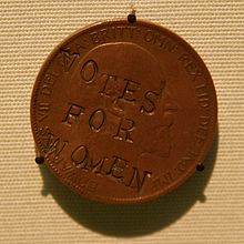 Suffragette penny held by the British Museum and featured in their project A History of the World in 100 Objects