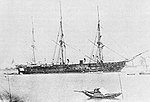 USS Colorado transported troops in American assault on the Korean forts. USS Colorado, 1871.jpg