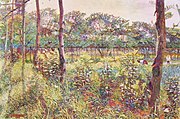Umberto Boccioni Lombard Countryside (1910)