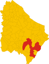 Unione dei comuni montani del Sinello – Mappa