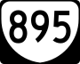 State Route 895 Toll marker
